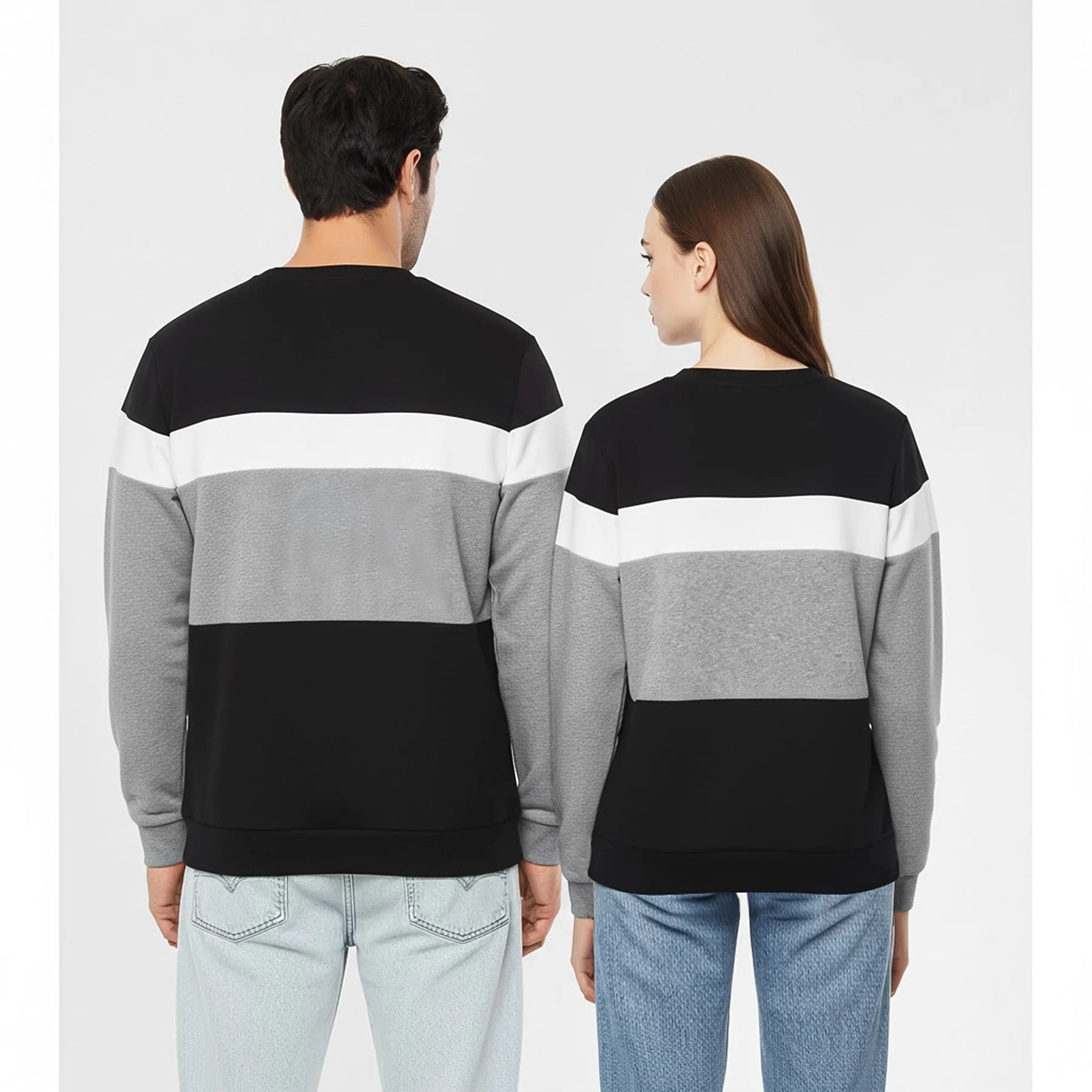 TX Colour Block Black Sweatshirt | Montivo Pakistan