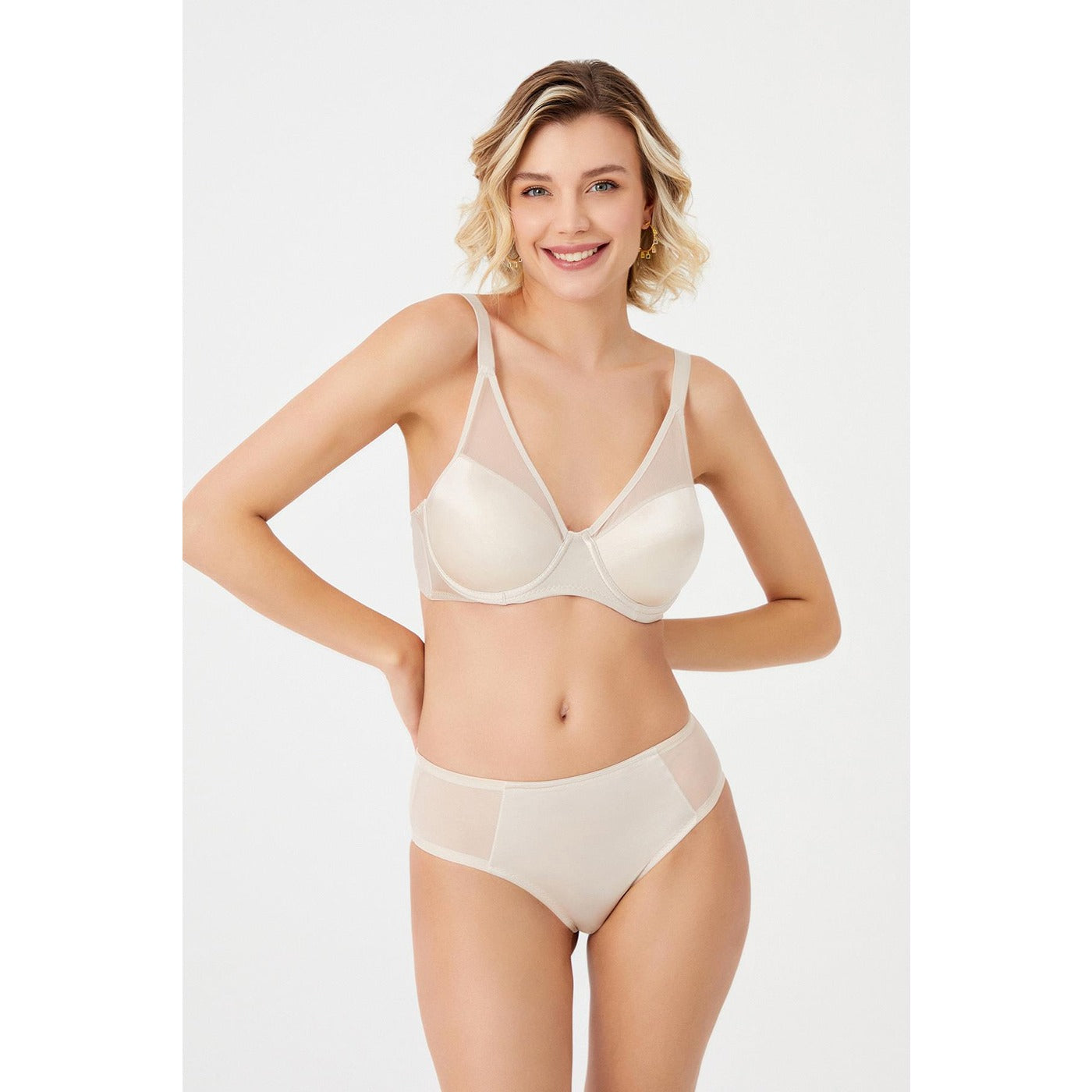 Skin Tulle Top Lingerie Set | Montivo Pakistan