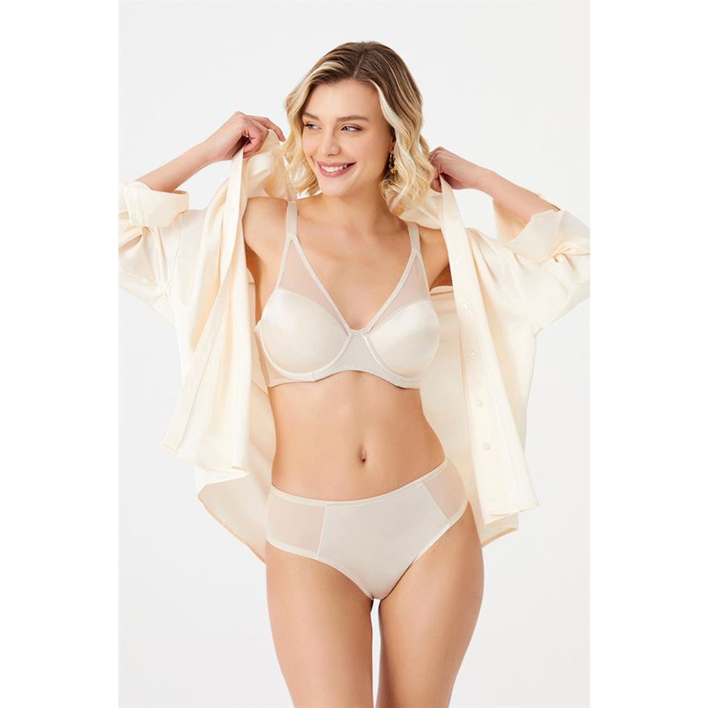 Skin Tulle Top Lingerie Set | Montivo Pakistan