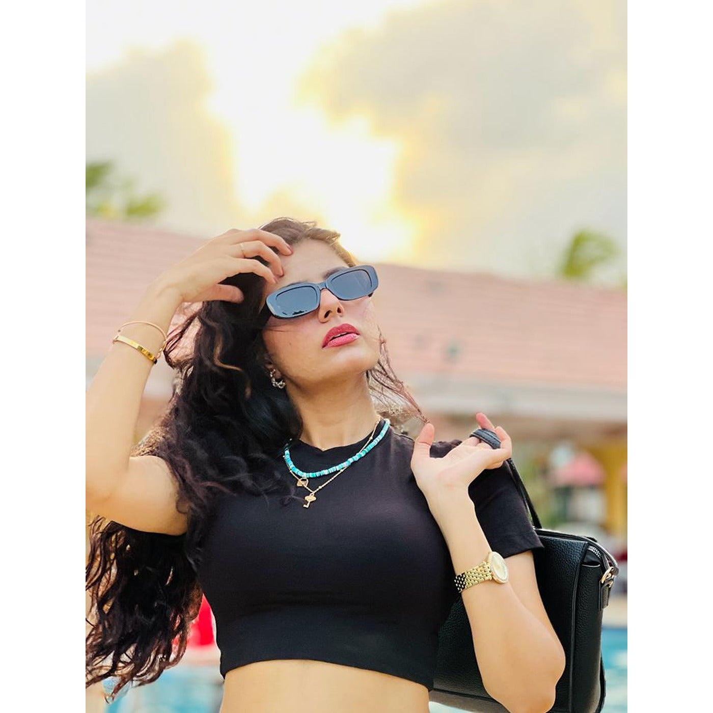 Black Cropped Tee | Montivo Pakistan