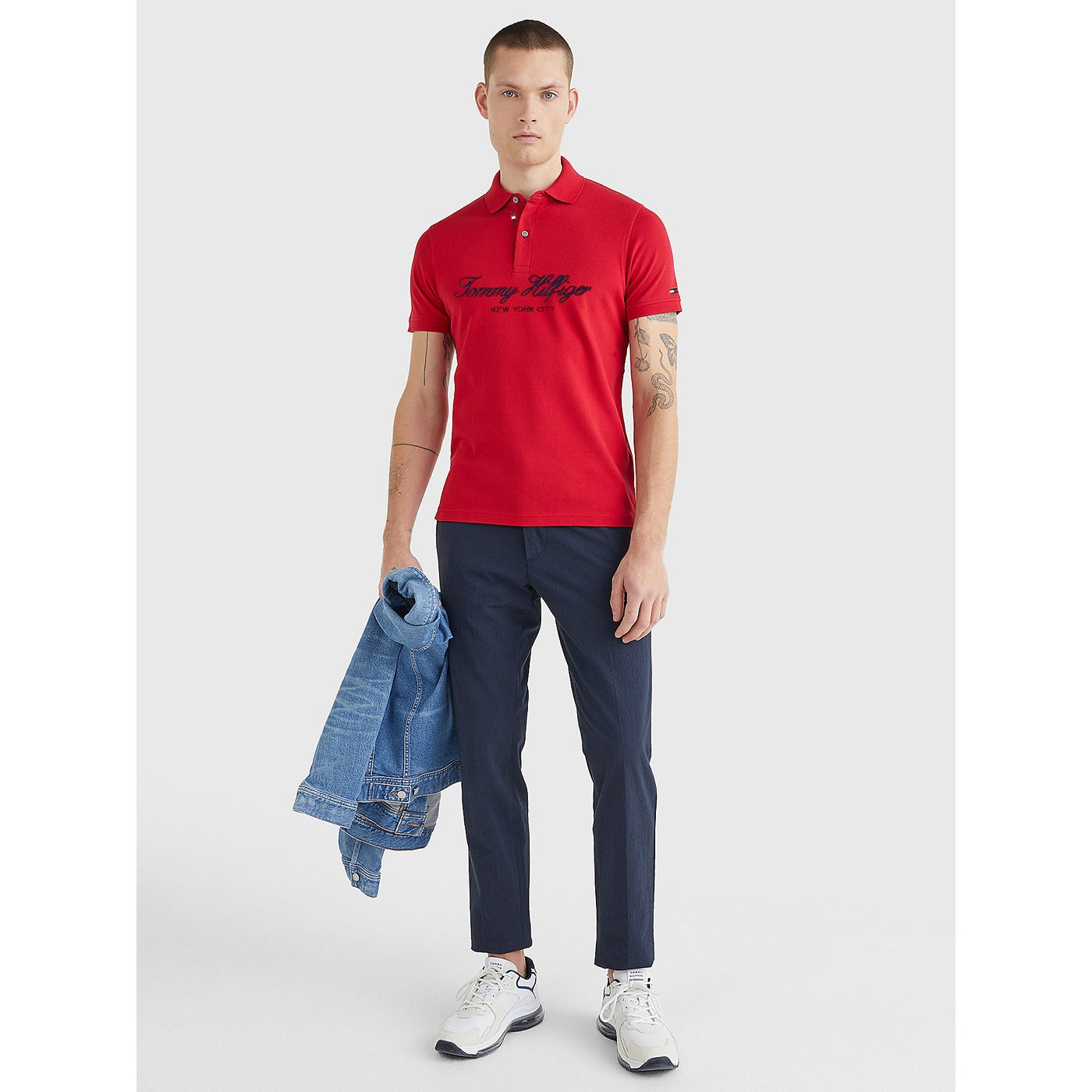 TH Red Text Polo Shirt | Montivo Pakistan