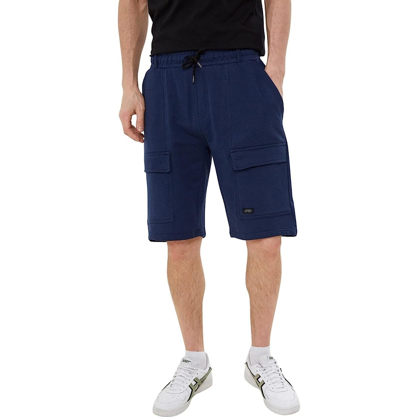 BLND Blue Drawstring Shorts | Montivo Pakistan