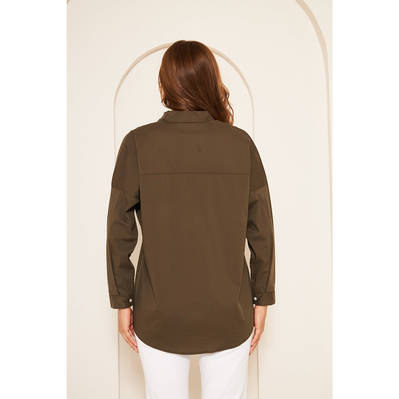 Olive Green Oversized Shirt | Montivo Pakistan