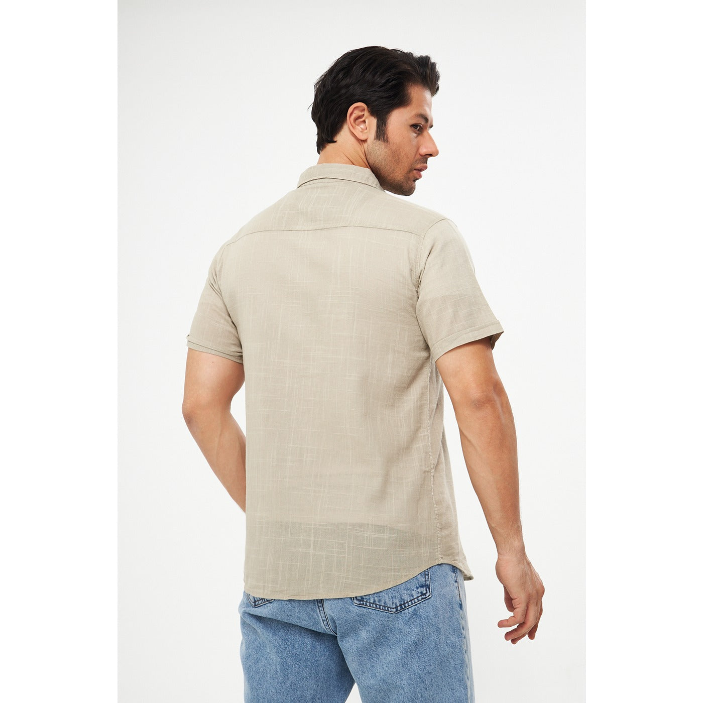 Sand Textured Half Sleeves Shirt | Montivo Pakistan