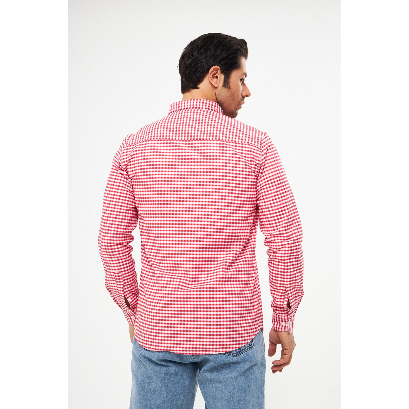 Red Ghingham Check Casual Shirt | Montivo Pakistan