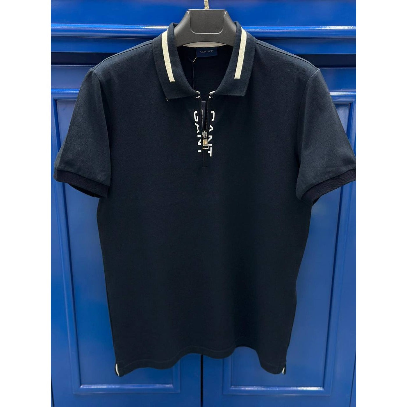 GNT Blue Zip Detail Polo | Montivo Pakistan