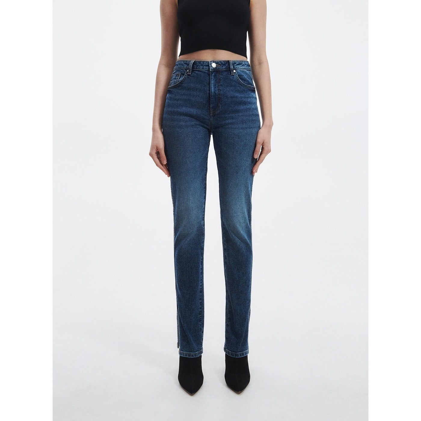 RSVD Slim Mini Flare Split Hem Jeans | Montivo Pakistan