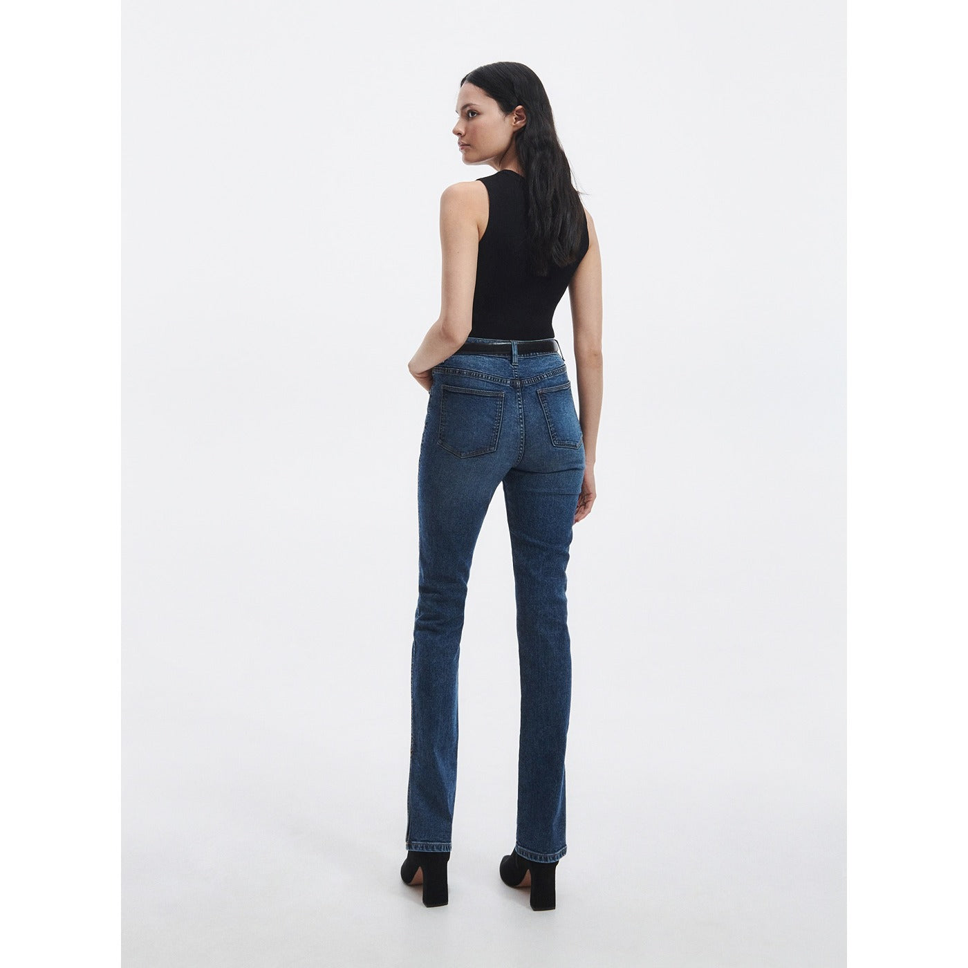 RSVD Slim Mini Flare Split Hem Jeans | Montivo Pakistan
