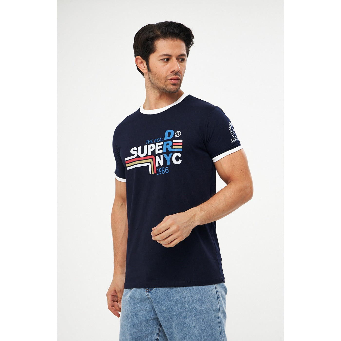 Navy Superdry Smart Fit Tshirt | Montivo Pakistan