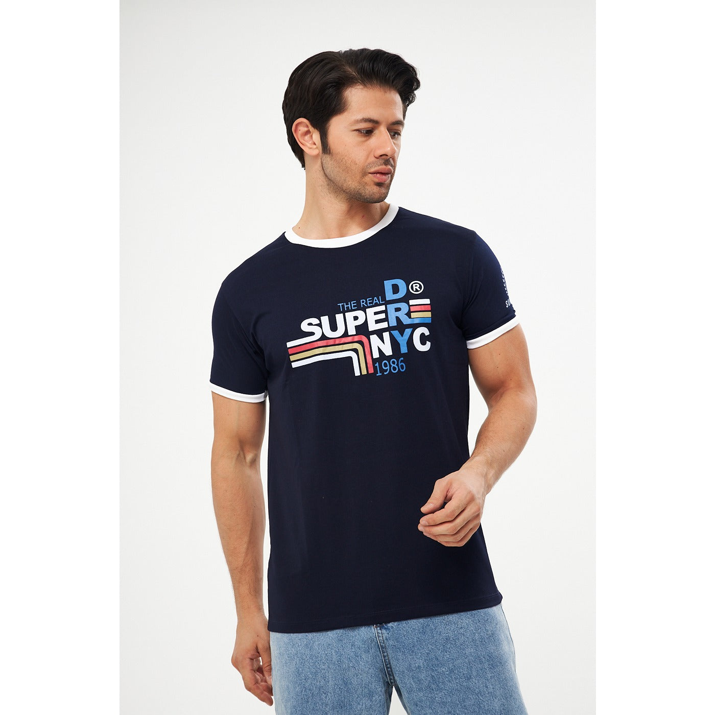Navy Superdry Smart Fit Tshirt | Montivo Pakistan
