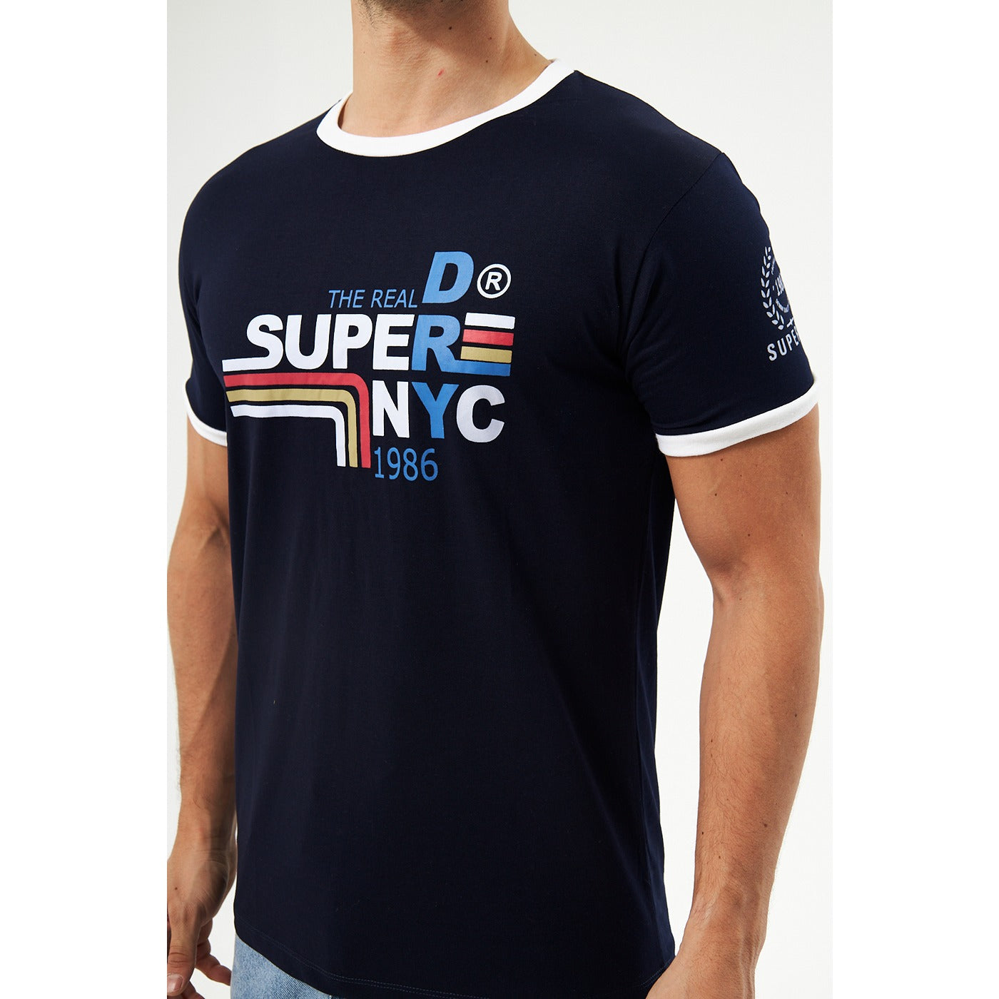 Navy Superdry Smart Fit Tshirt | Montivo Pakistan