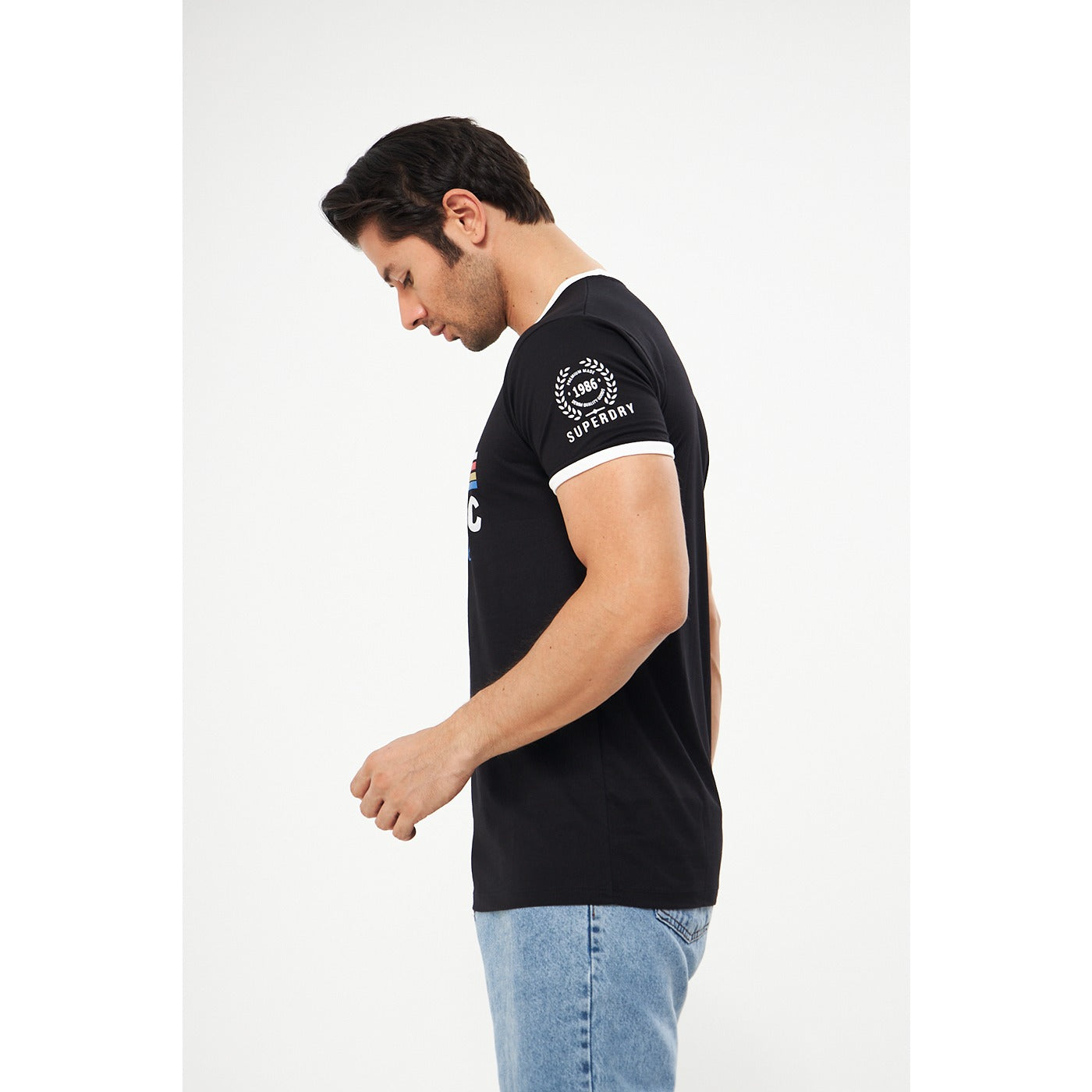 Black Superdry Smart Fit Tshirt | Montivo Pakistan