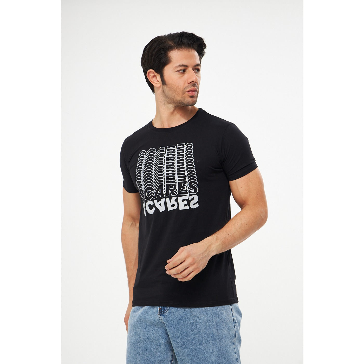 Black Scares Printed Tshirt | Montivo Pakistan