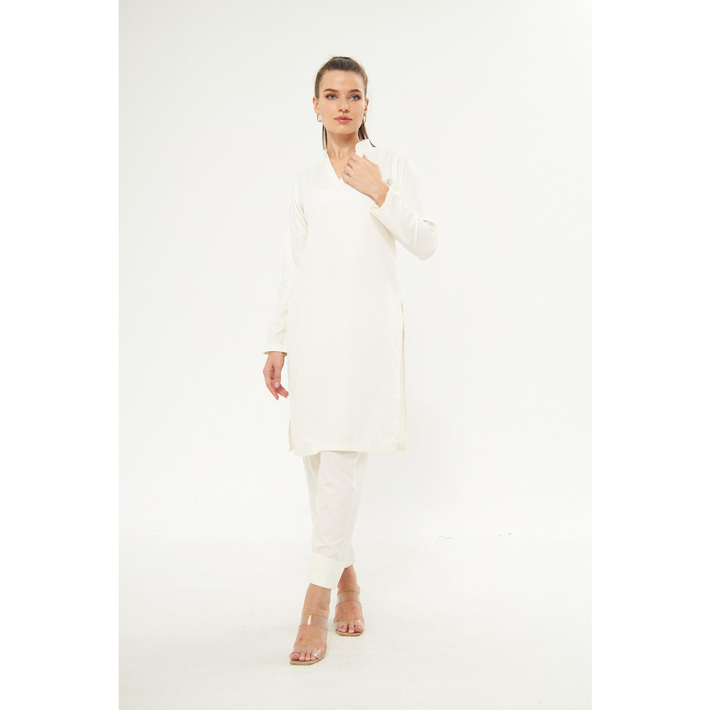 White Matching Co-Ord Set | Montivo Pakistan