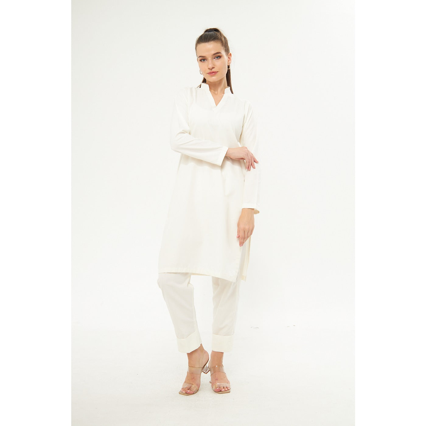 White Matching Co-Ord Set | Montivo Pakistan