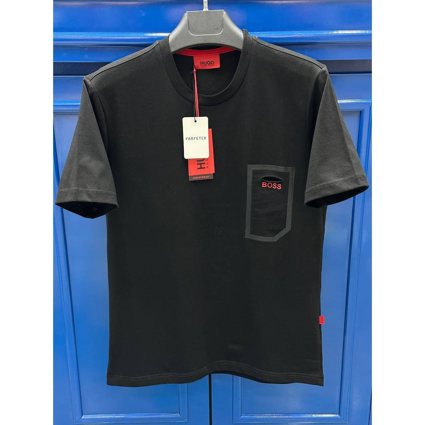 HB Black Pocket Detail Tshirt | Montivo Pakistan