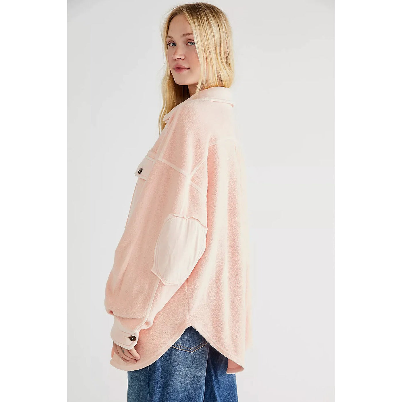 Pink Oversized Shirt Jacket | Montivo Pakistan