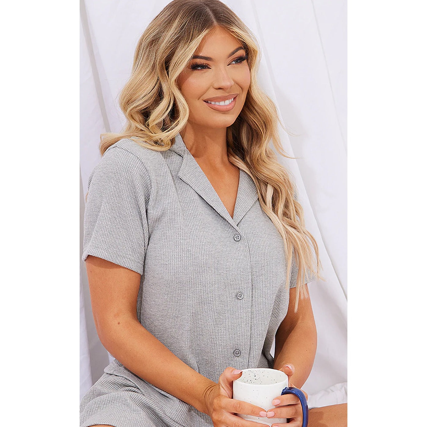 Grey Button Up Cardigan | Montivo Pakistan