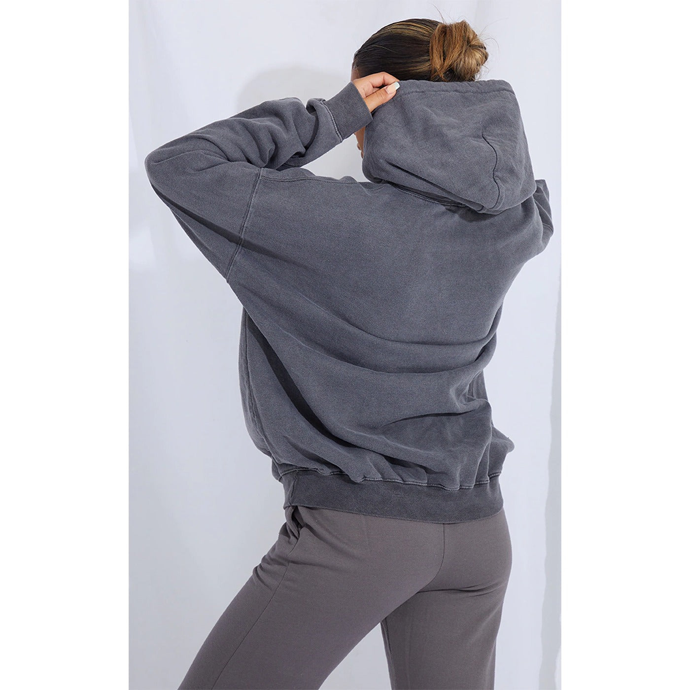 Charcoal Washed Oversized Hoodie | Montivo Pakistan