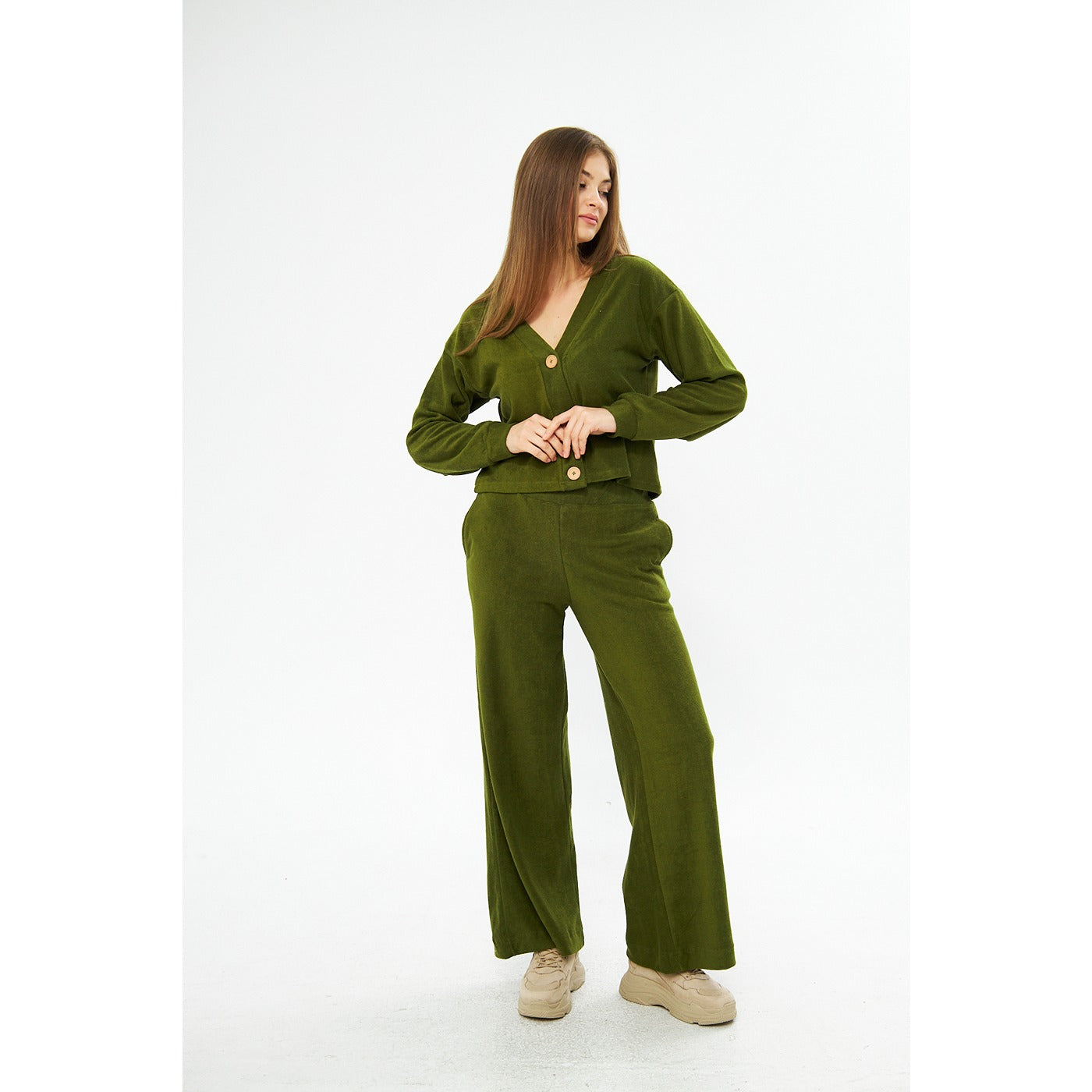 Green Textured Co-ord Set | Montivo Pakistan