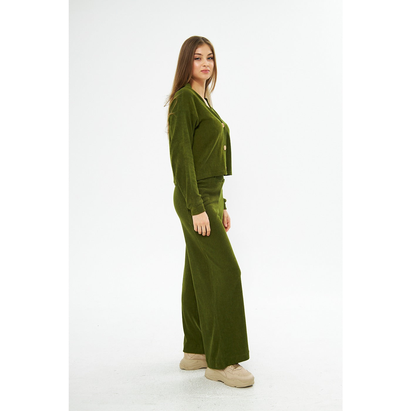 Green Textured Co-ord Set | Montivo Pakistan