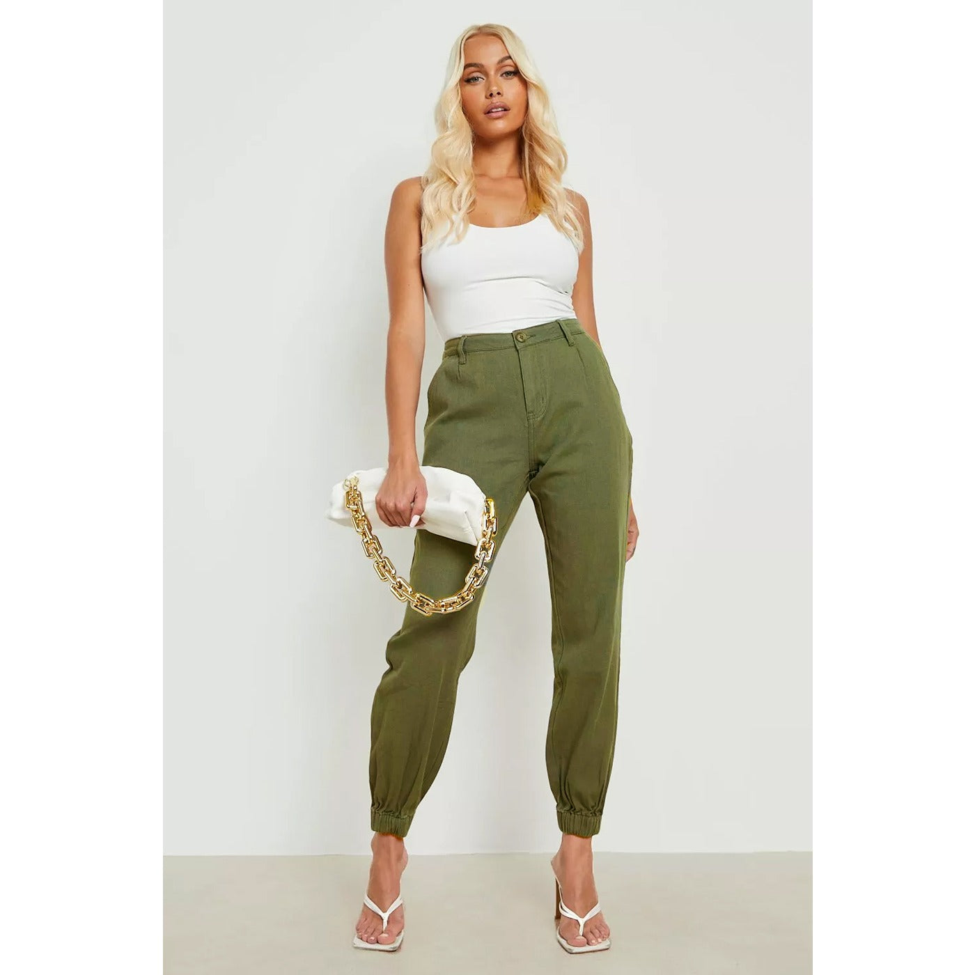 Khaki Relaxed Fit Joggers | Montivo Pakistan