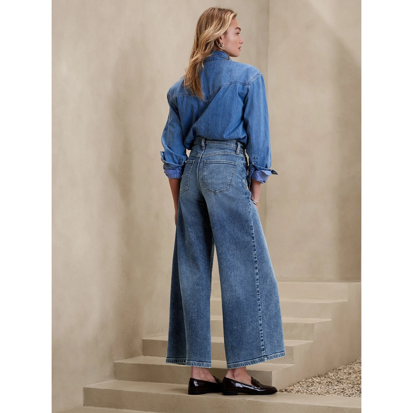 BR High Rise Wide Leg Jeans | Montivo Pakistan