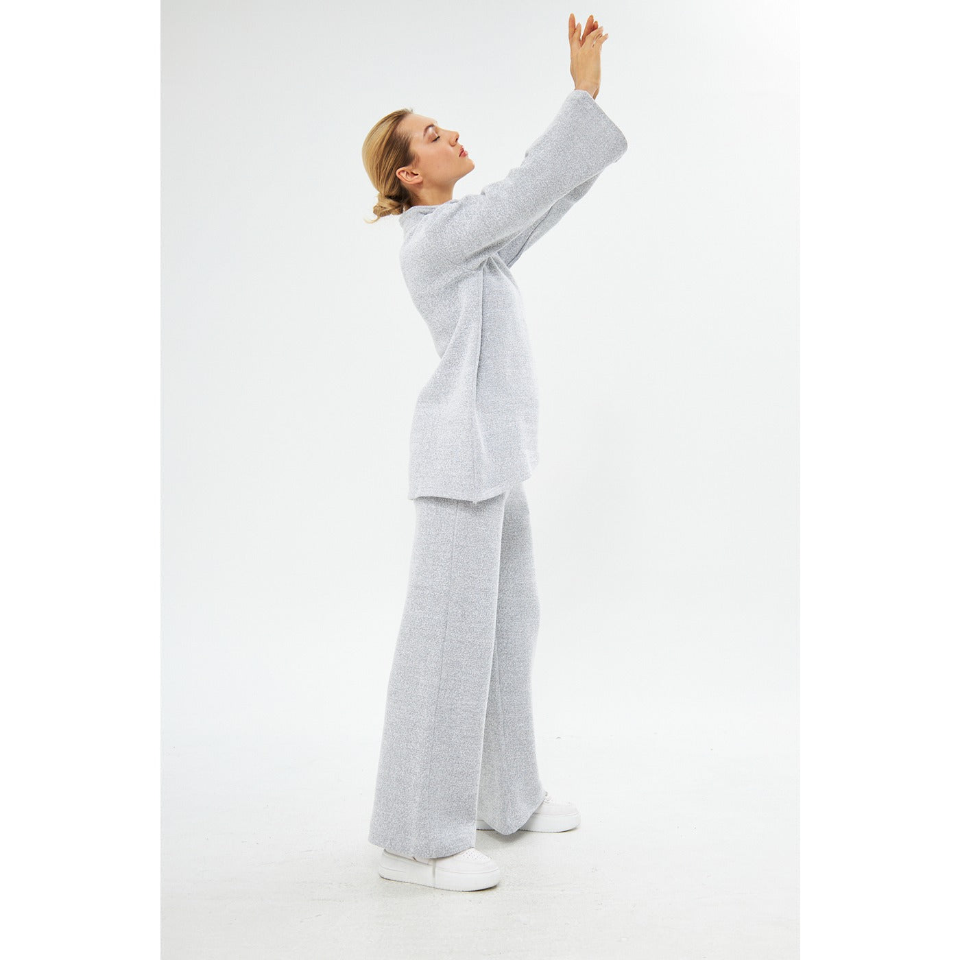 Grey Melange Sweat Matching Set | Montivo Pakistan