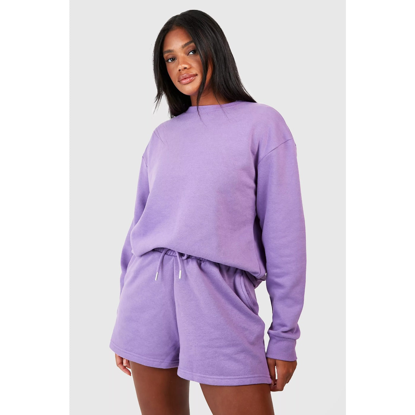 Purple Oversized Basic Sweatshirt | Montivo Pakistan
