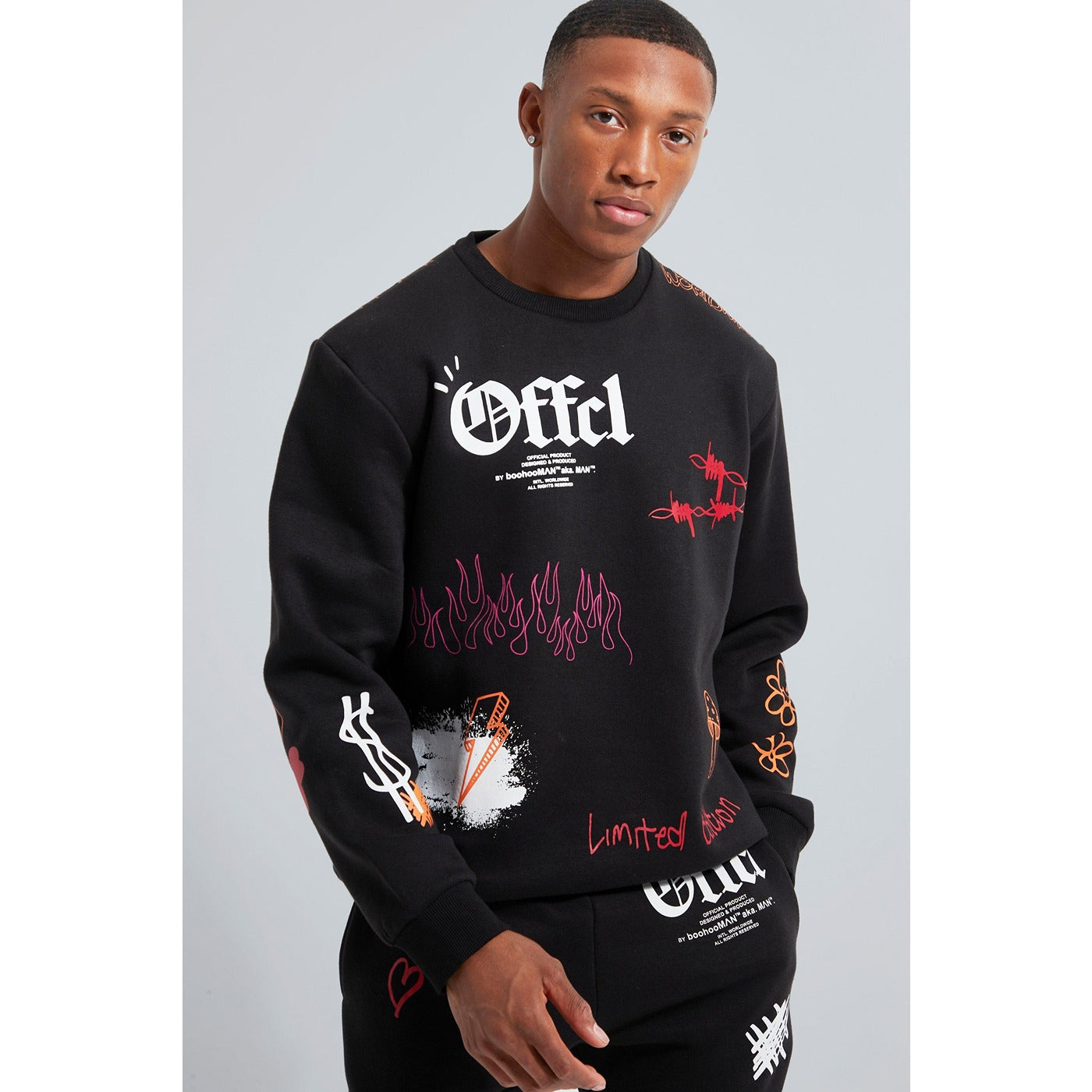 Official Graffiti Black Sweatshirt | Montivo Pakistan
