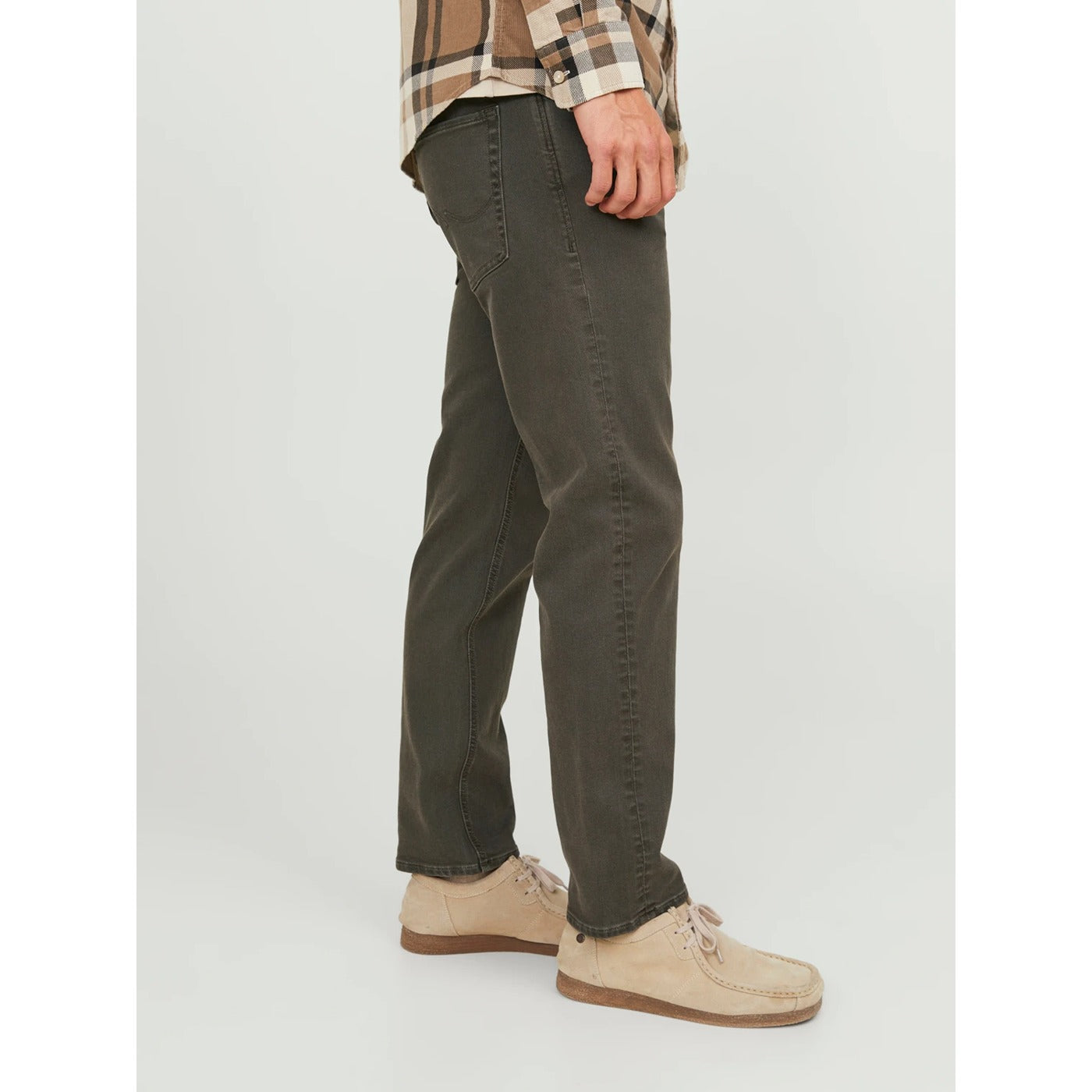JJ Tapered Fit Dark Olive Jeans | Montivo Pakistan