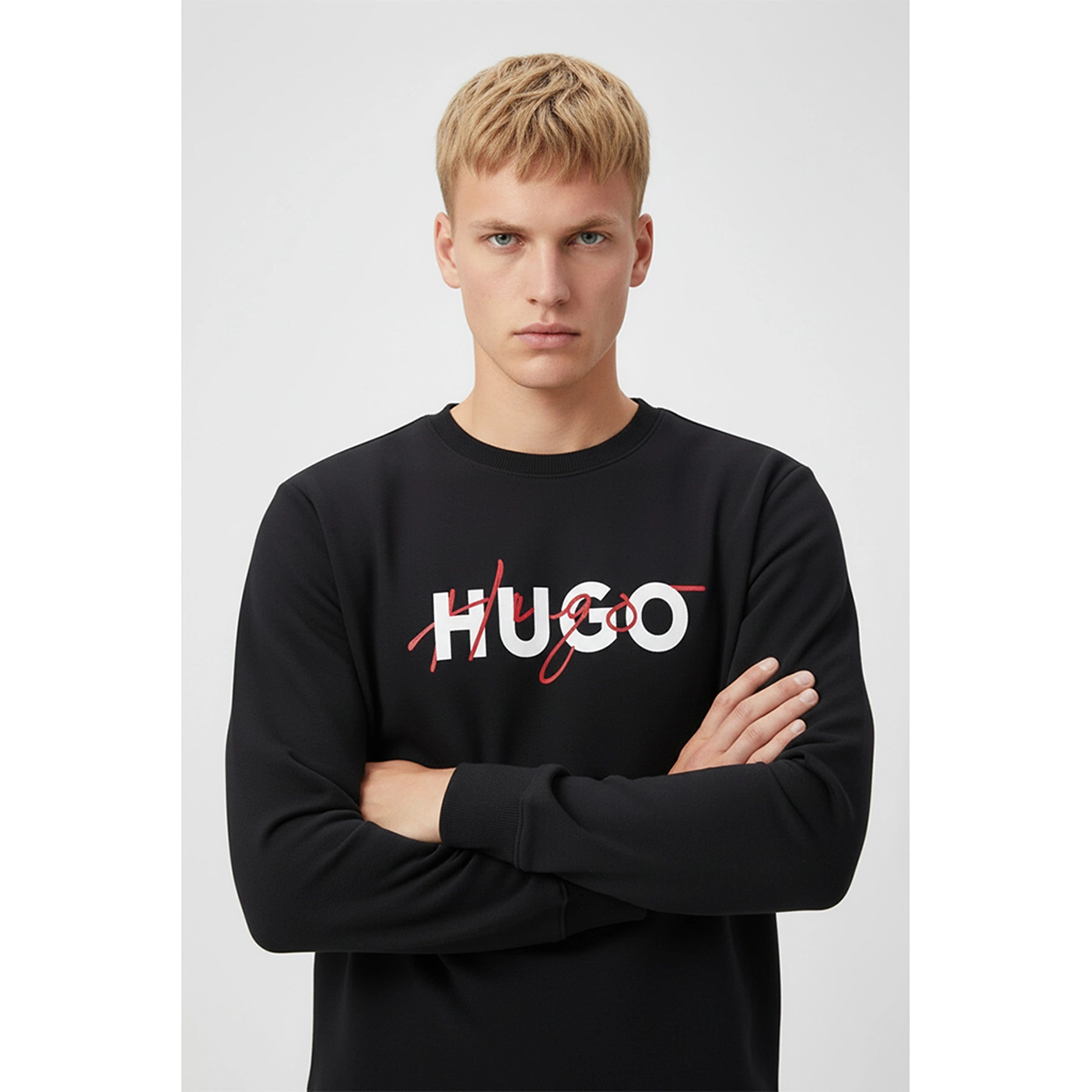 HB Black Signature Logo Sweatshirt | Montivo Pakistan