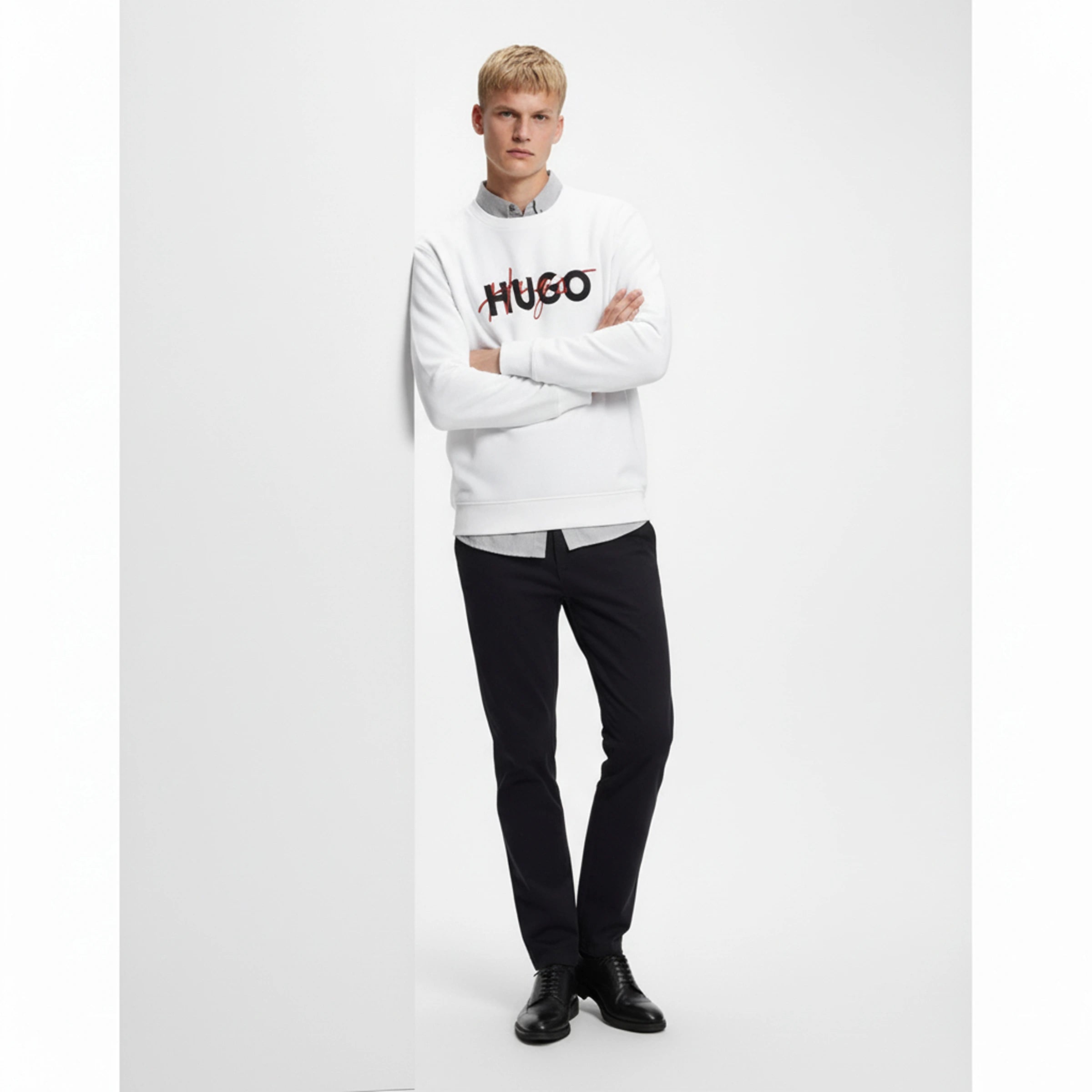 HB White Signature Logo Sweatshirt | Montivo Pakistan