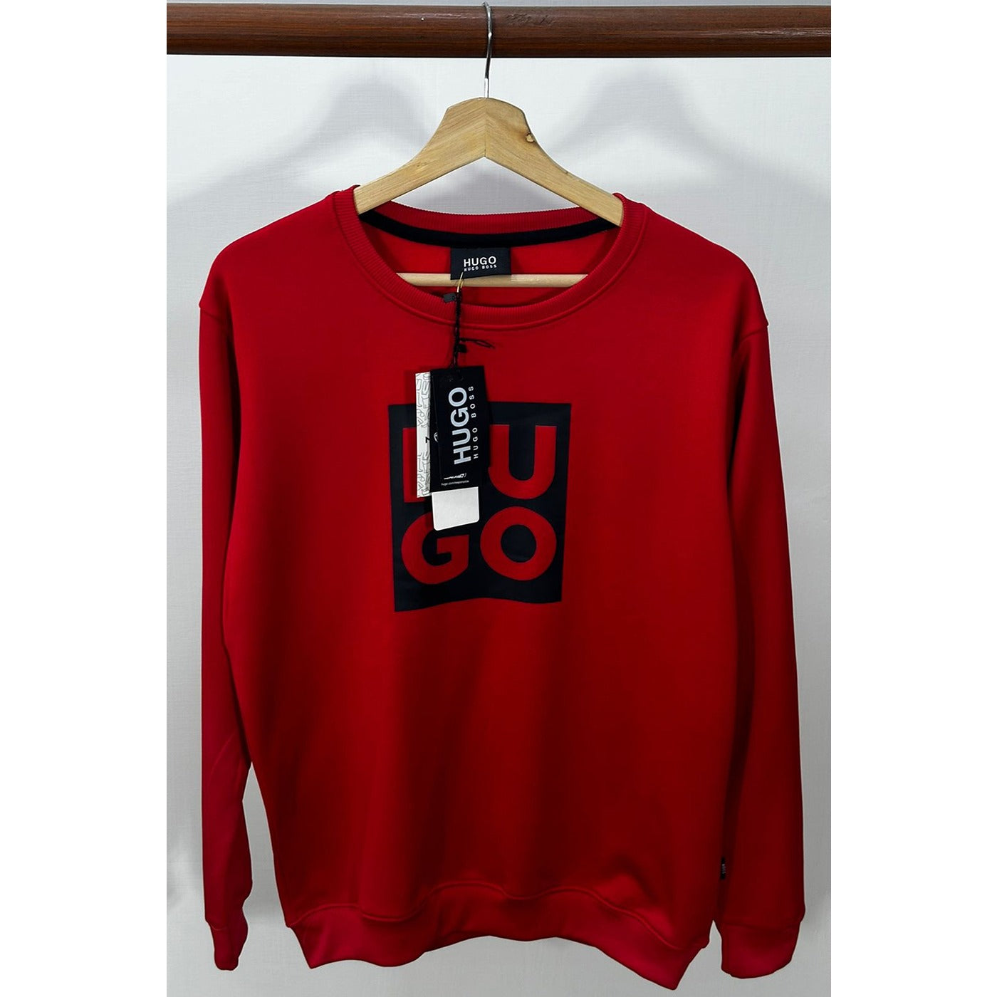 HB Red Square Logo Sweatshirt | Montivo Pakistan