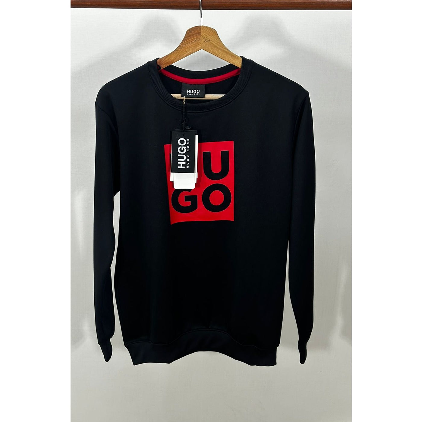 HB Black Square Logo Sweatshirt | Montivo Pakistan