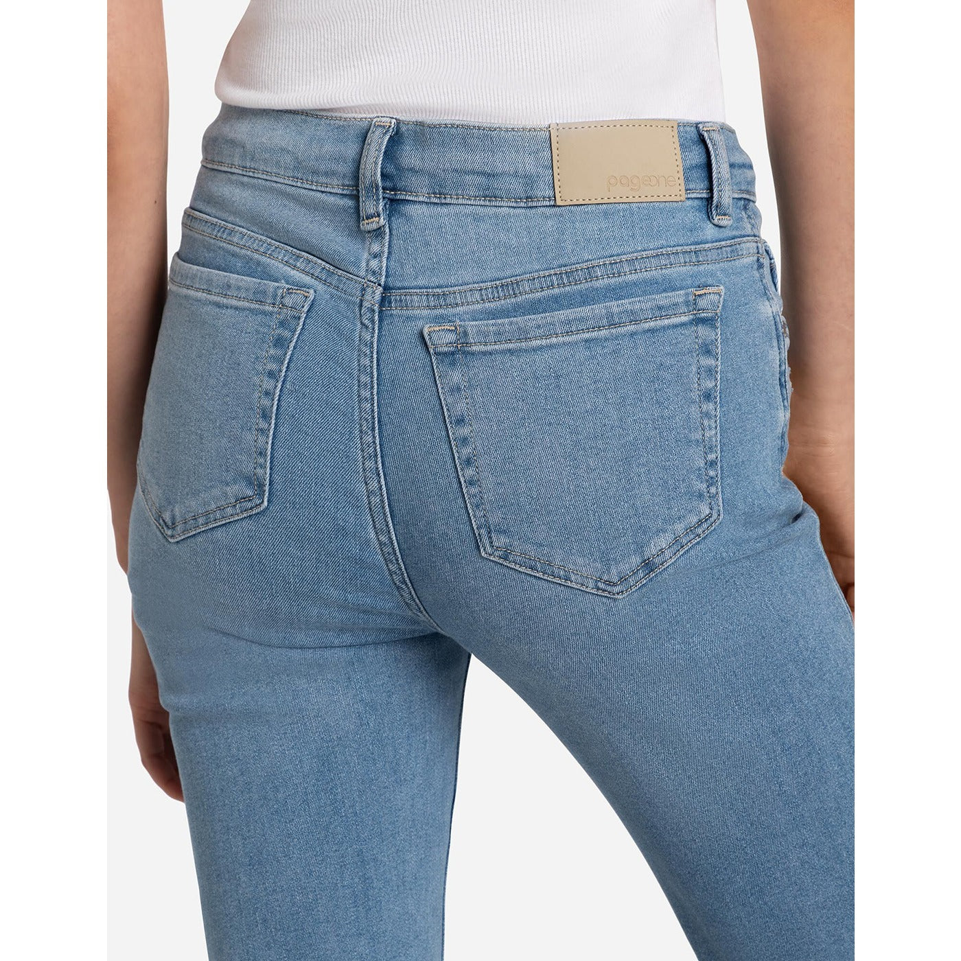 PG1 Light Blue Boot-Cut Jeans | Montivo Pakistan