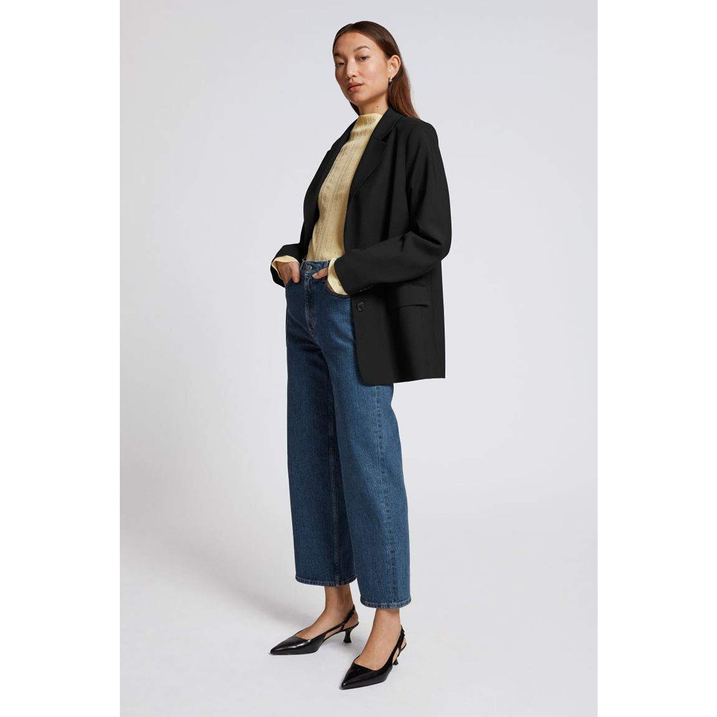 Blue Wide Leg Jeans | Montivo Pakistan