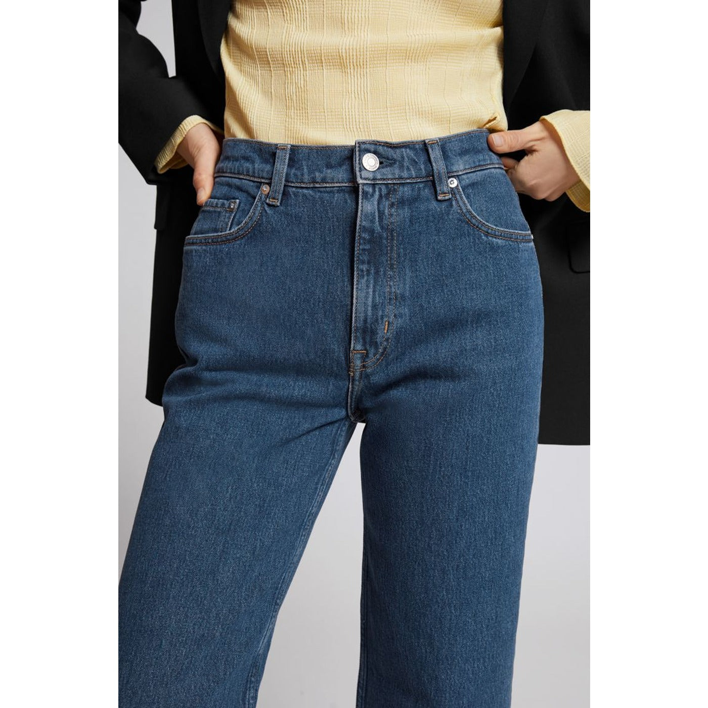 Blue Wide Leg Jeans | Montivo Pakistan