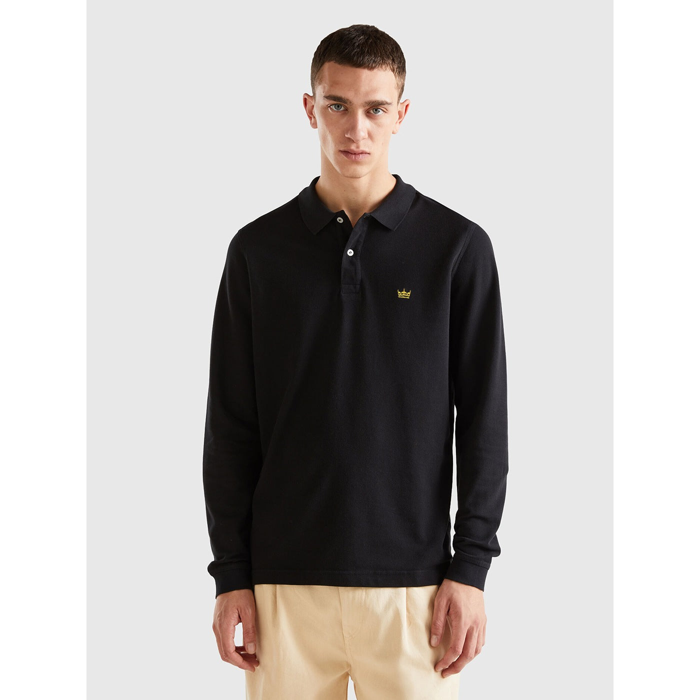 Black Full Sleeves Polo | Montivo Pakistan