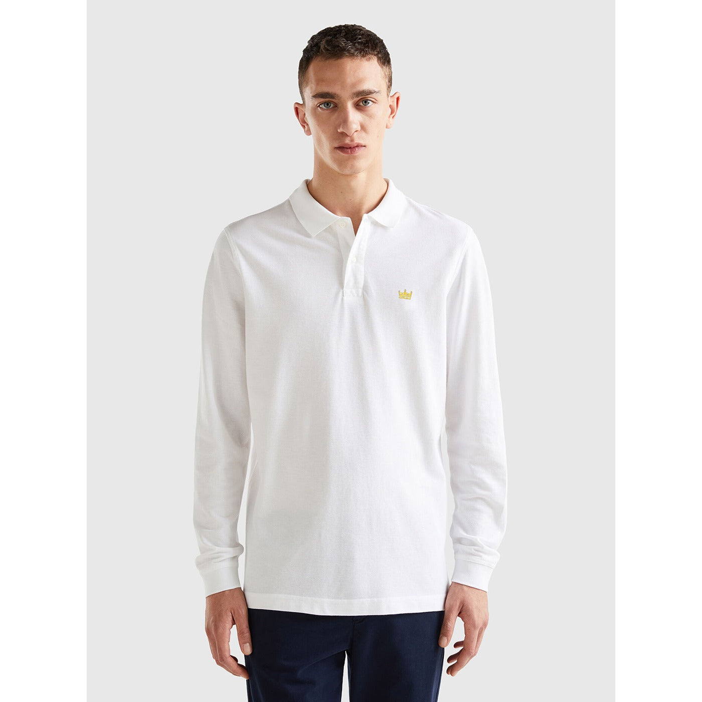 White Full Sleeves Polo | Montivo Pakistan