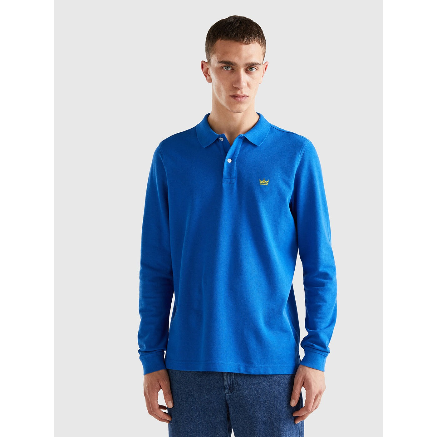 Royal Blue Full Sleeves Polo | Montivo Pakistan