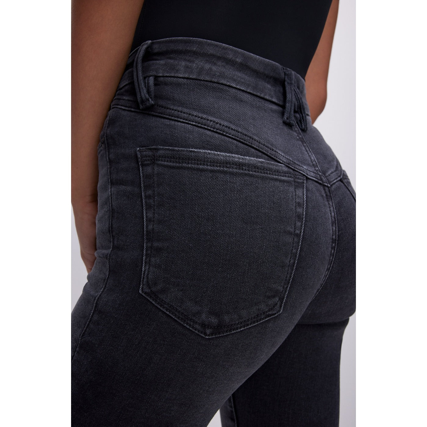 GA Black Skinny Fit Raw Hem Jeans | Montivo Pakistan