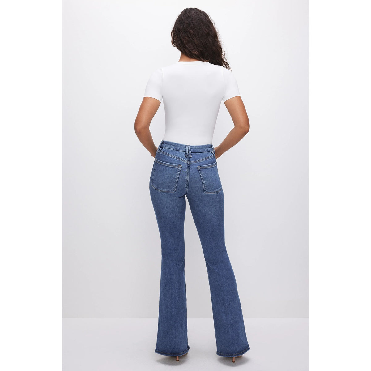 POWER STRETCH PULL-ON STRAIGHT JEANS