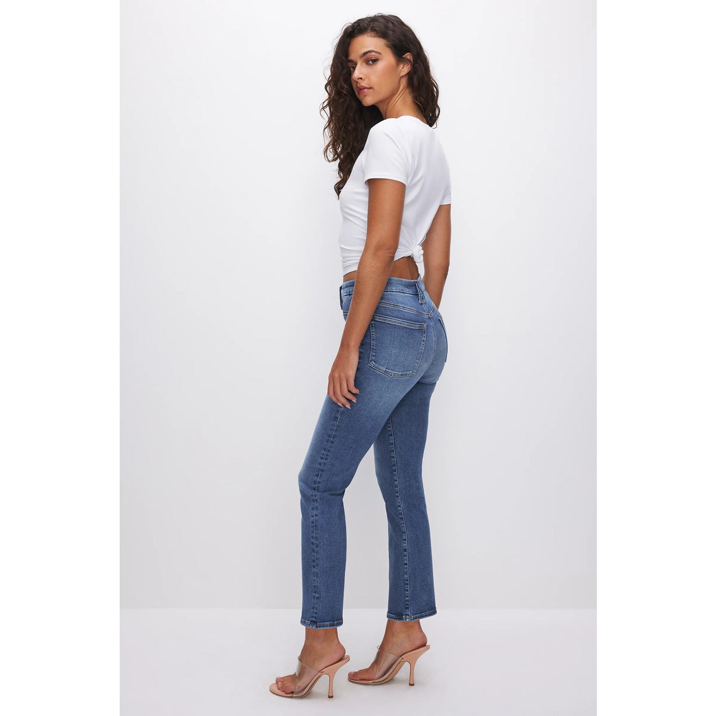 GA Power Stretch Mid Blue Straight Jeans | Montivo Pakistan