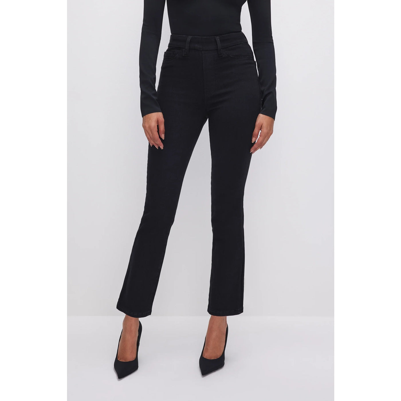 GA Straight Legs Stretchable Black Jeans | Montivo Pakistan