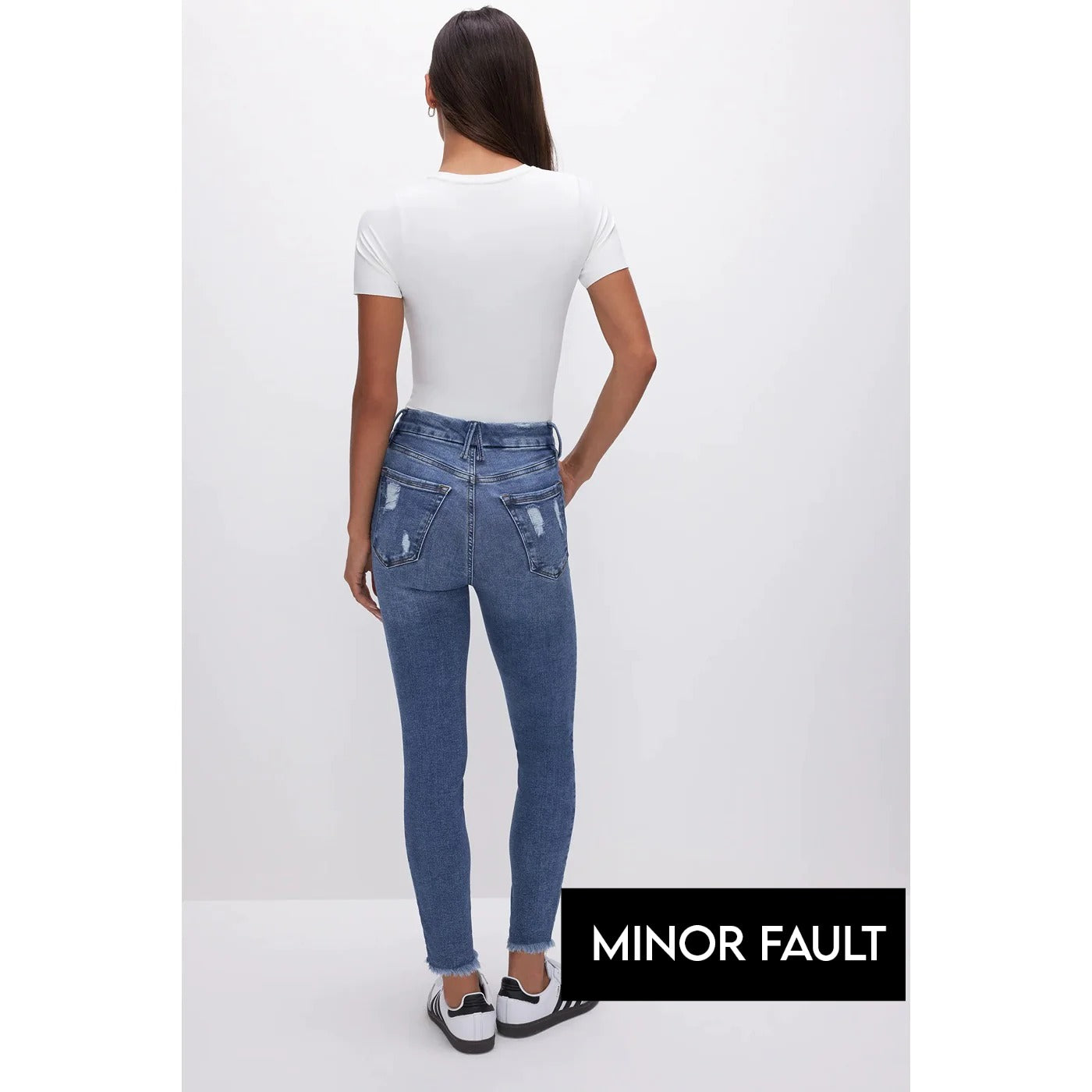 (Minor Fault) Blue Skinny Ripped Jeans | Montivo Pakistan