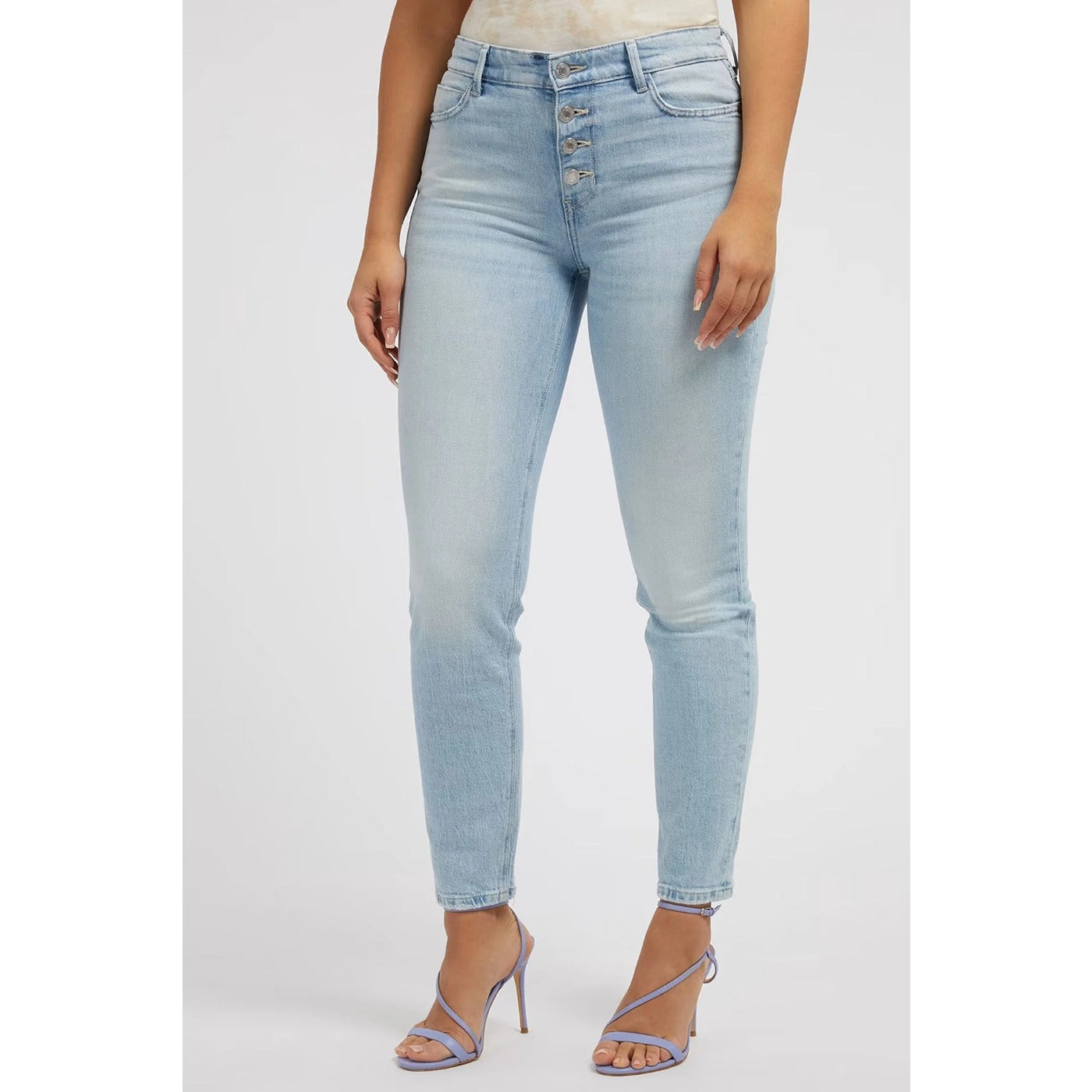 Light Blue Skinny High Rise Jeans | Montivo Pakistan