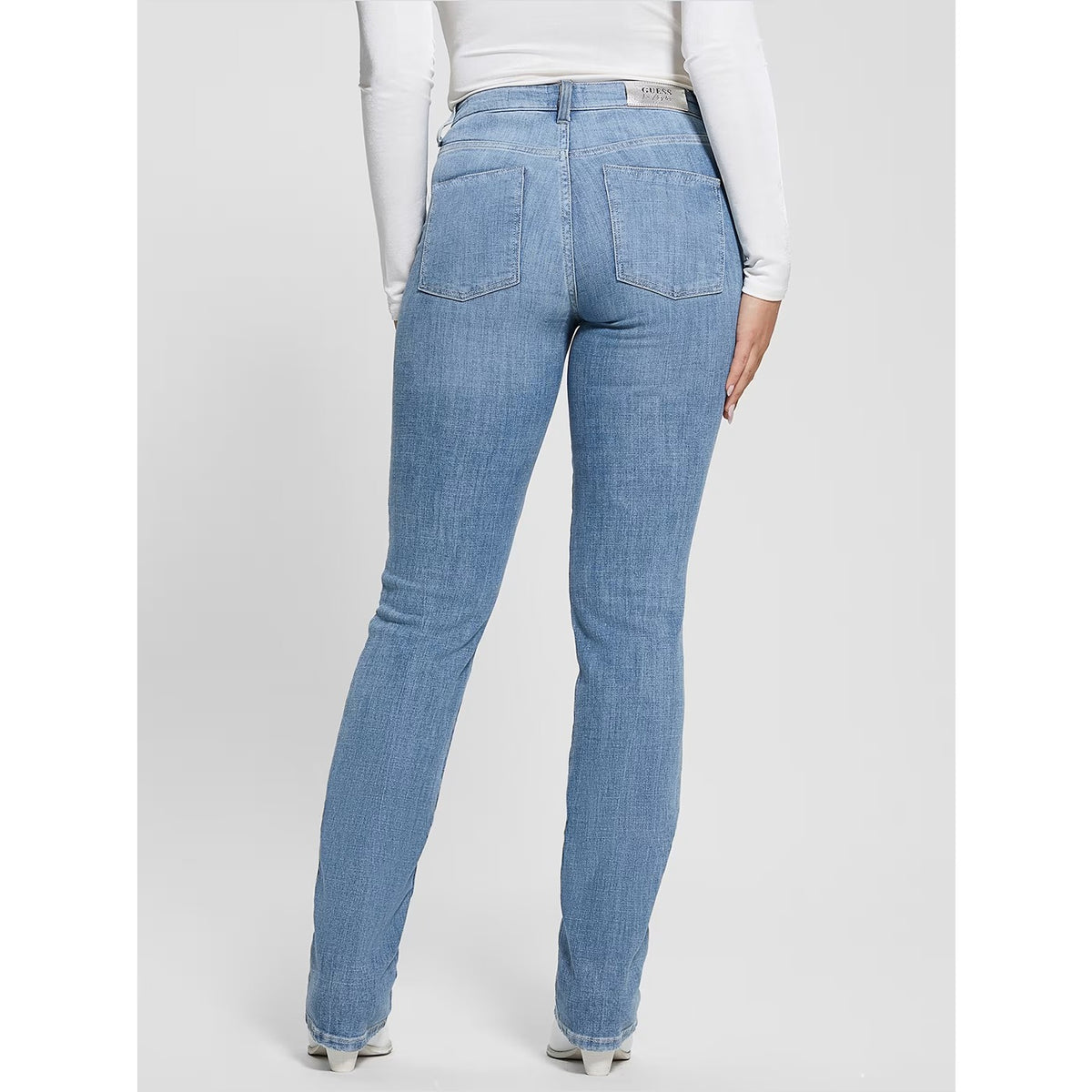 Light Blue Mid Sexy Straight Jeans Montivo