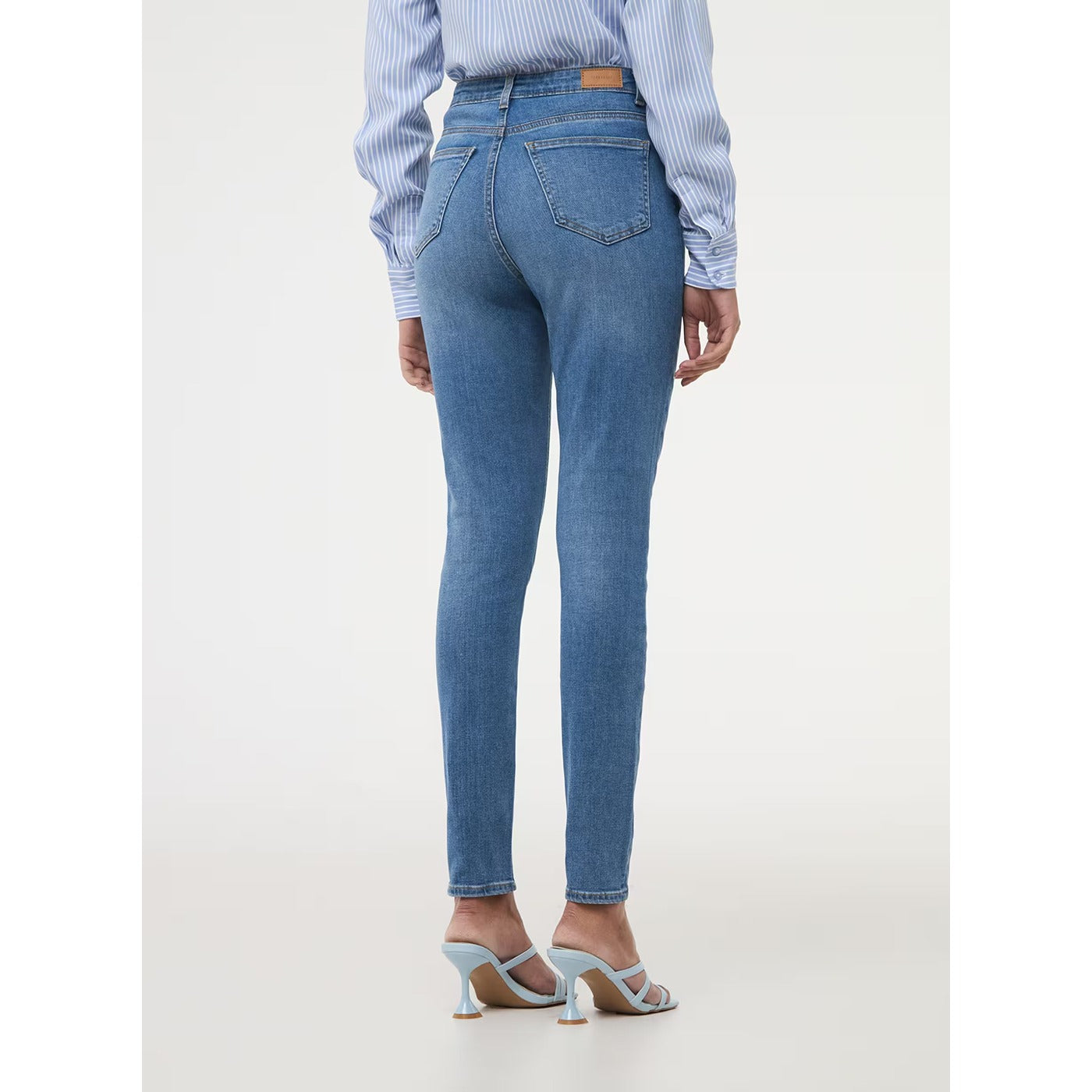 Mid Blue High Waisted Skinny Jeans | Montivo Pakistan