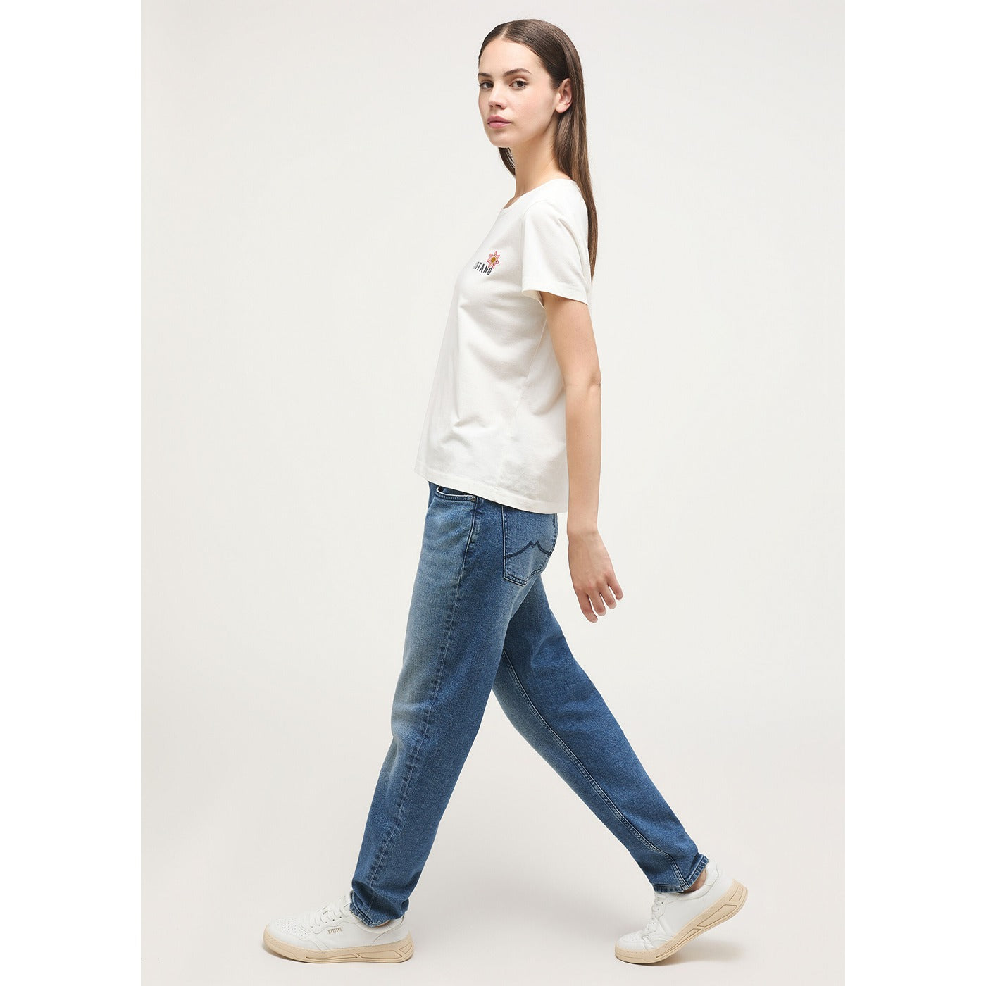 Blue Slim Mom High Waist Jeans | Montivo Pakistan